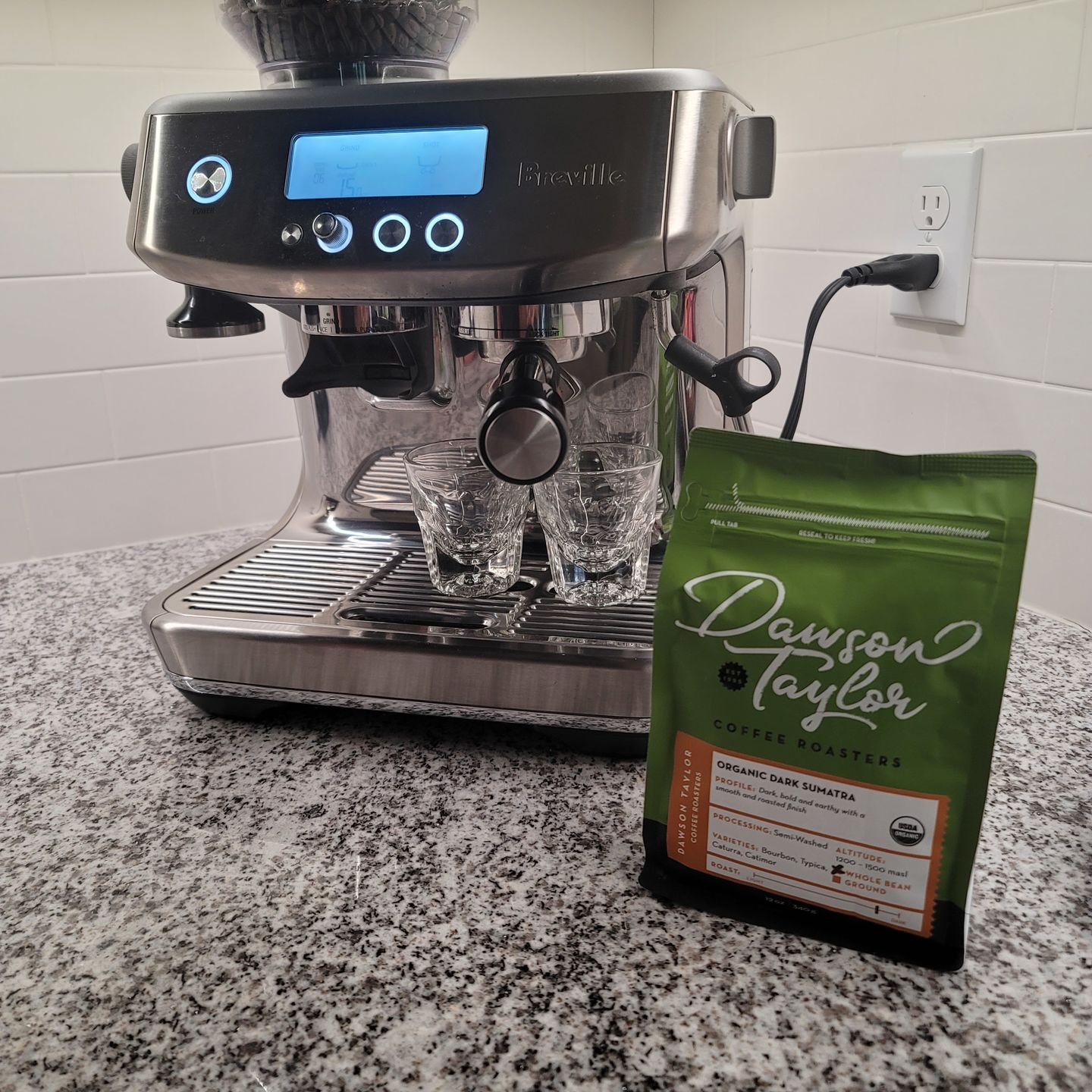 Customer photo review of Organic Dark Sumatra Mandheling