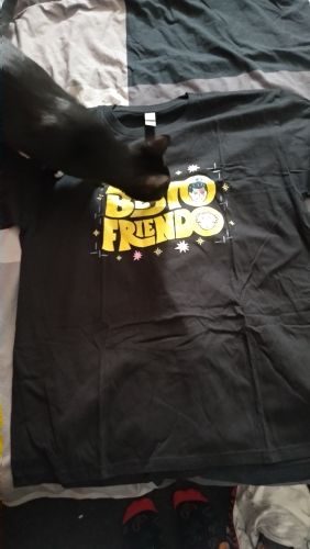 Customer photo review of Harajuku Style Jujutsu Kaisen "Besto Friendo" Tee