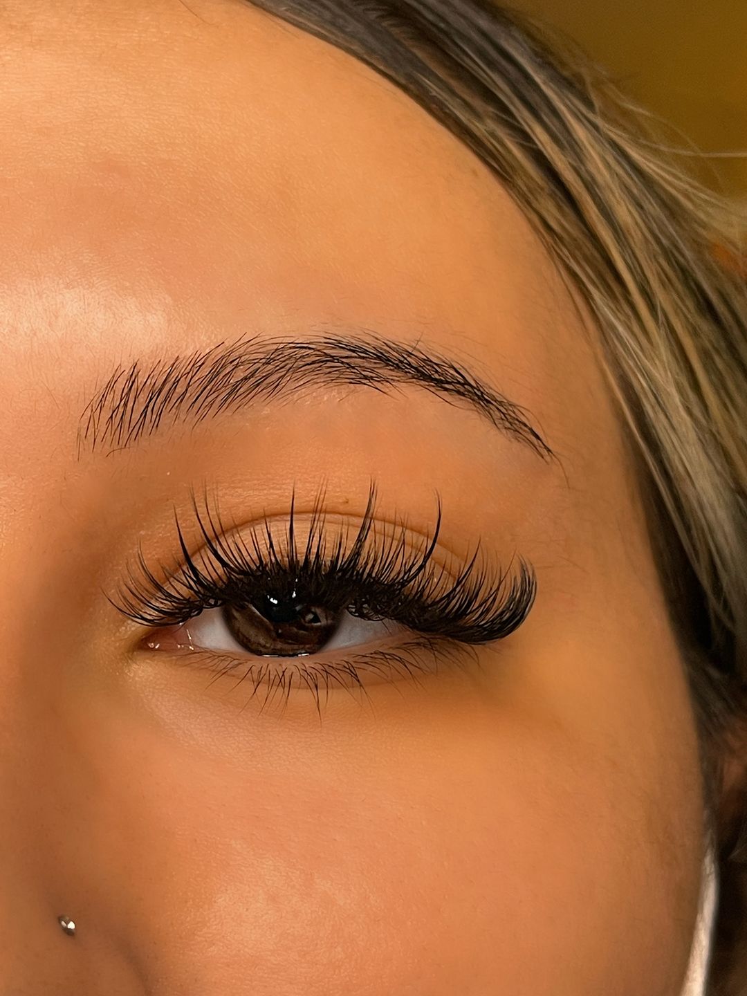 Customer photo review of Premium Eyelash Extensions 0.03mm