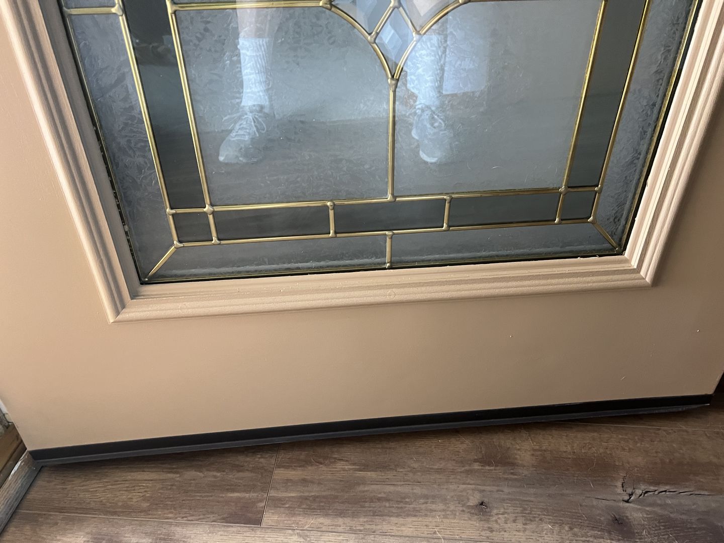 Customer photo review of 36" Universal Wrap-Around Door Sweep