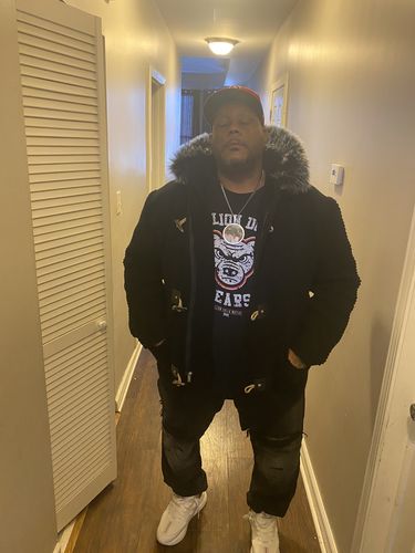 Customer photo review of 23 M$M Playoff -  Black T-Shirt