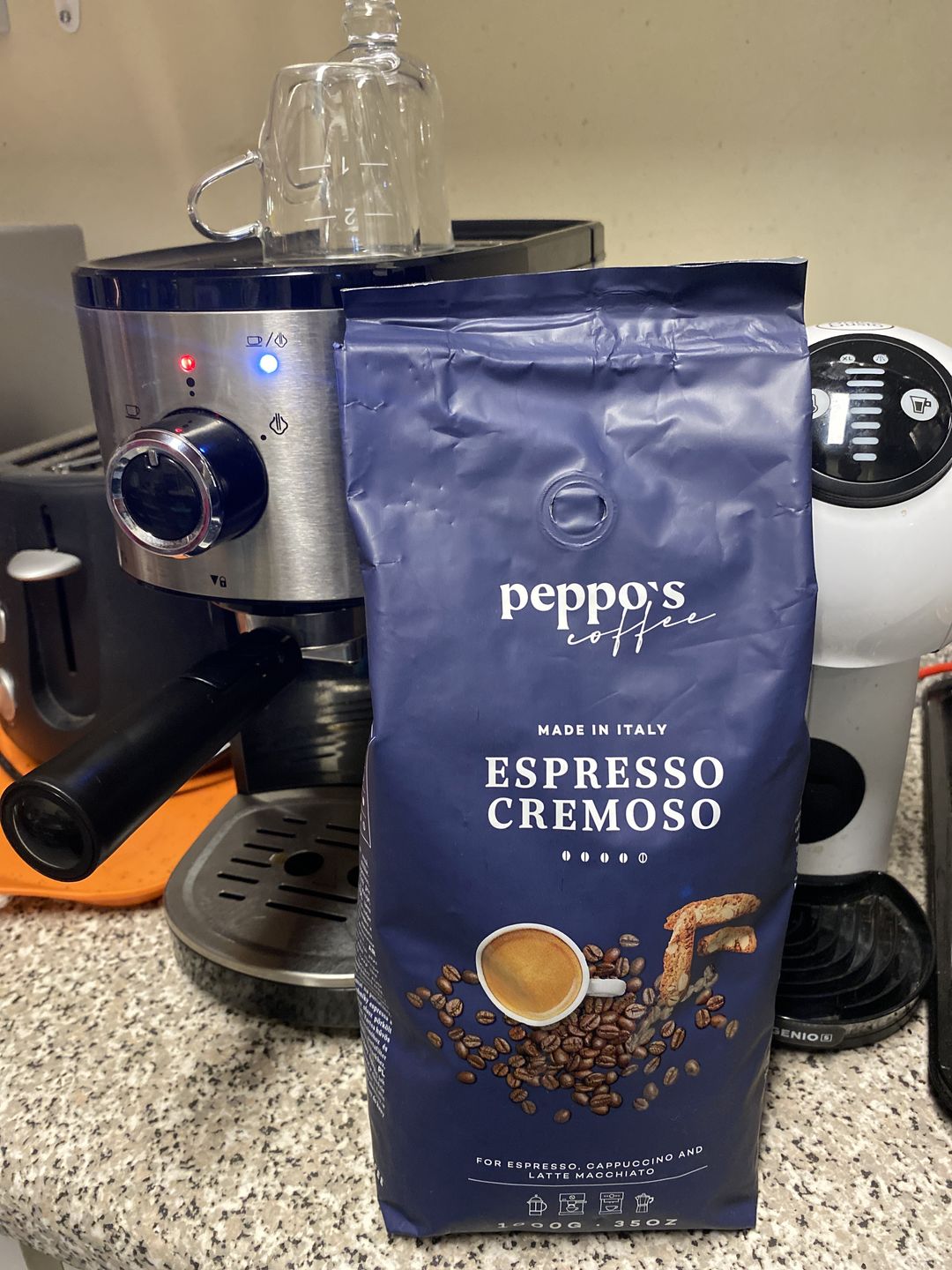 Customer photo review of Peppo's Espresso Cremoso 1kg
