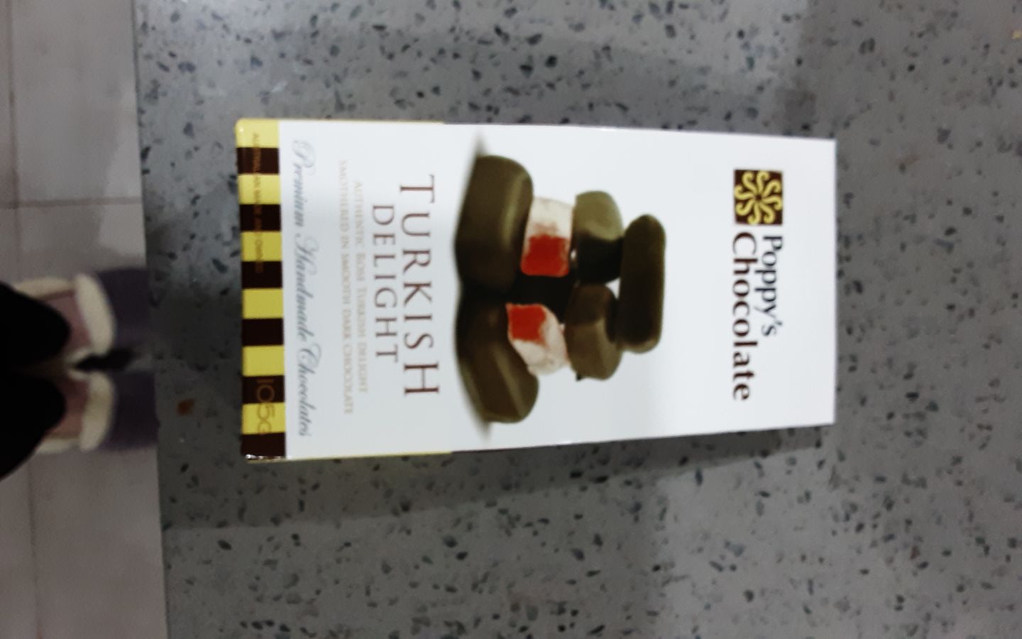 Customer photo review of Chocolate Coated Turkish Delight Dark Chocolate 105g