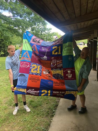 Customer photo review of Classic T-Shirt Blanket