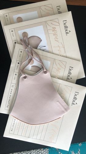 Customer photo review of Reusable Copper Face Mask