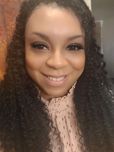 Customer photo review of Curly Ponytail Honey Blonde