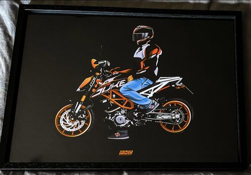 Customer photo review of Dein handgezeichnetes Fahrzeug als Poster