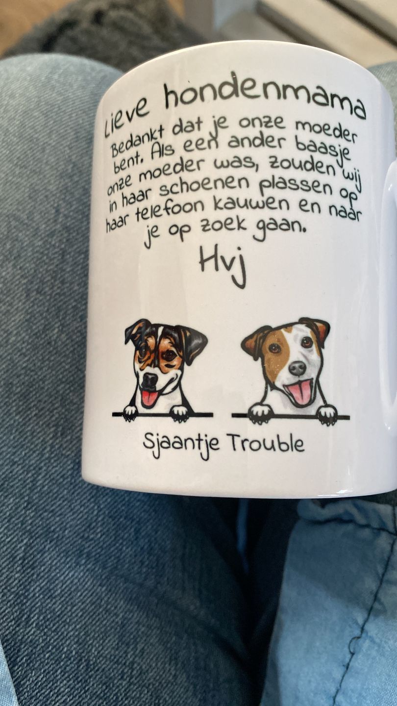 Customer photo review of Lieve Hondemama - Gepersonaliseerde mok