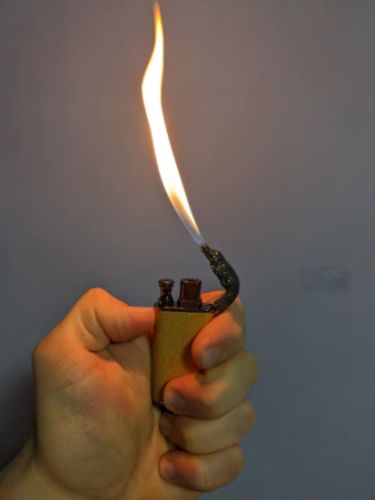Customer photo review of Rogue™ - Dragon Breath Dual Flame Lighter