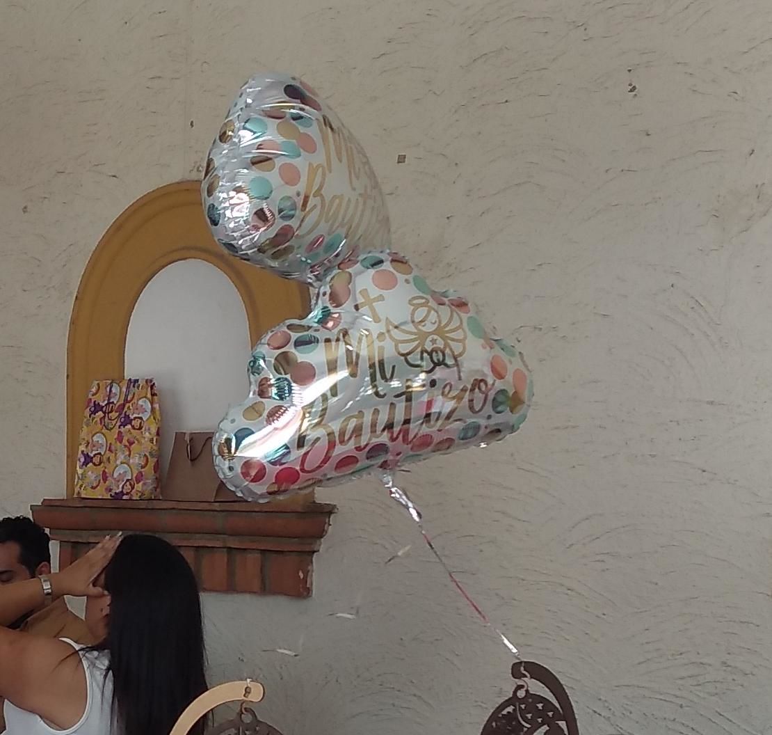 Customer photo review of GLOBO METALICO 18 MI BAUTIZO NUBE