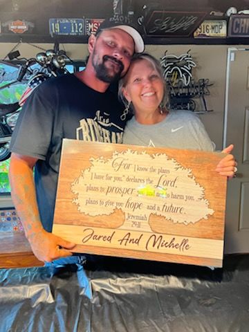 Customer photo review of For I know the plans I have for you Jeremiah 29:11 personalized name wall art canvas