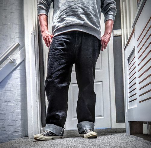 Customer photo review of 15 oz Heavyweight Selvedge Denim Jeans