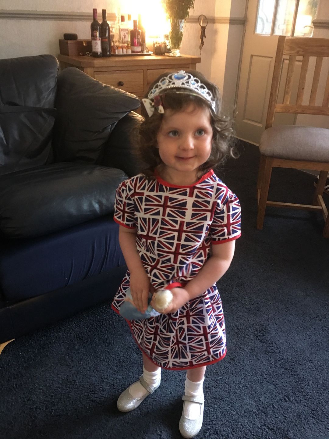 Customer photo review of Diagonal Union Jack Cotton Fabric