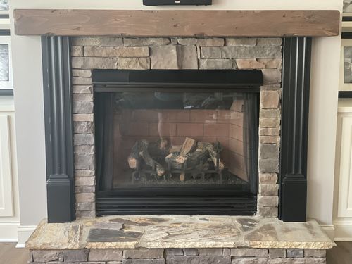 Customer photo review of Distressed Mantels