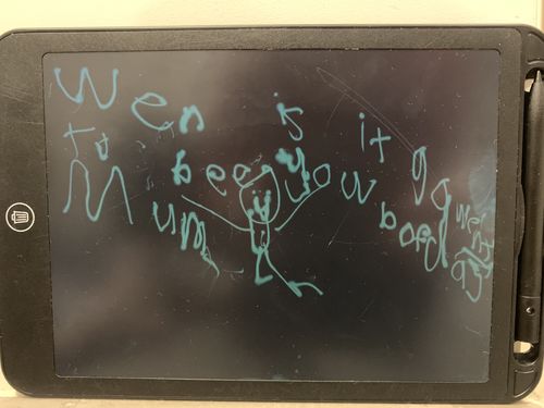 Customer photo review of 10" LCD writing tablet - 50% OFF while stocks last