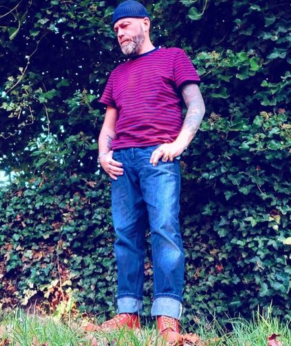 Customer photo review of 15 oz Heavyweight Selvedge Denim Jeans