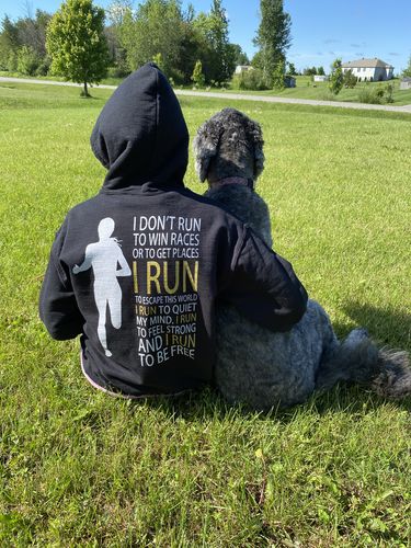 Customer photo review of Run Free Womens Hoodie