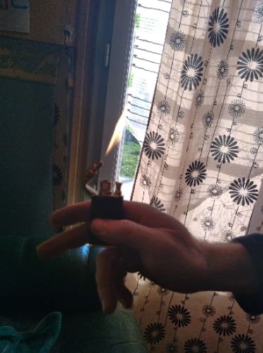 Customer photo review of Rogue™ - Dragon Breath Dual Flame Lighter