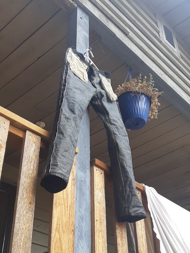 Customer photo review of 15 oz Heavyweight Selvedge Denim Jeans