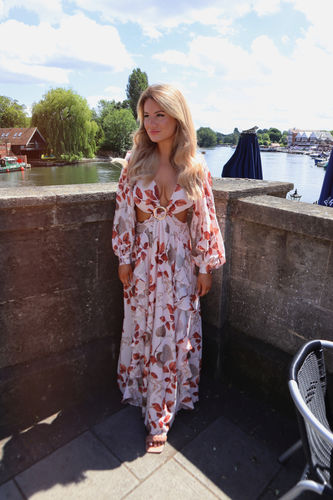 Customer photo review of Oasis Cut Out Maxi Dress