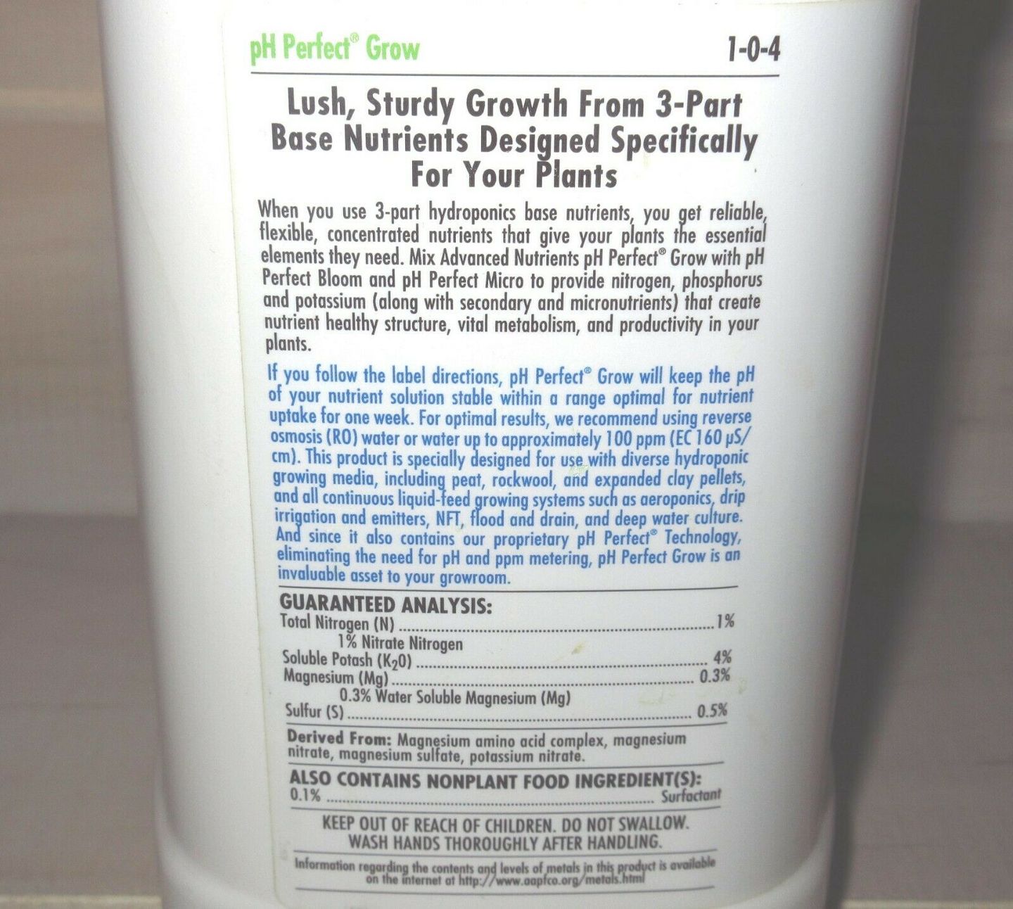Customer photo review of Advanced Nutrients pH Perfect Grow