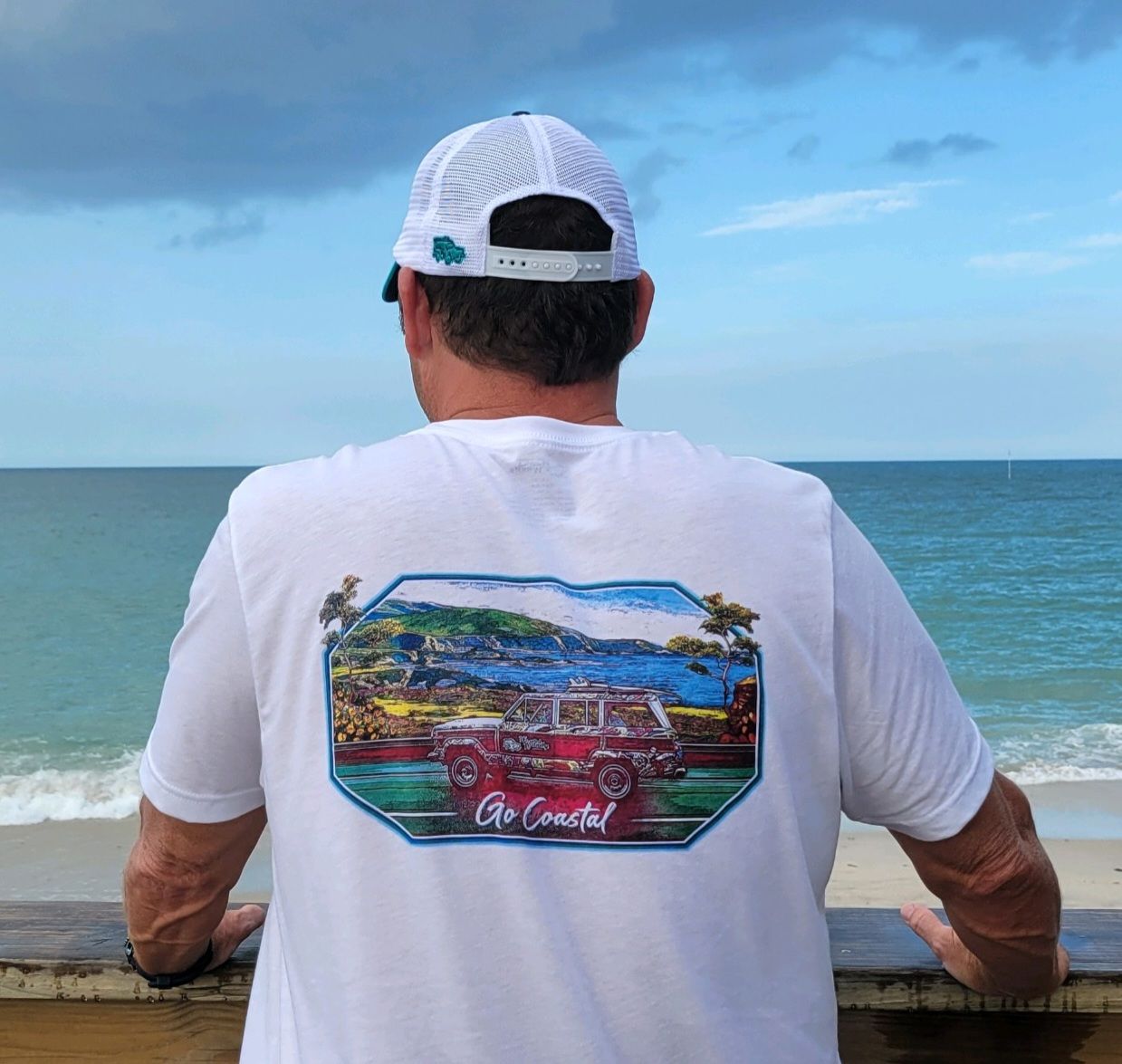 Customer photo review of WEST COAST WATERCOLOR TEE