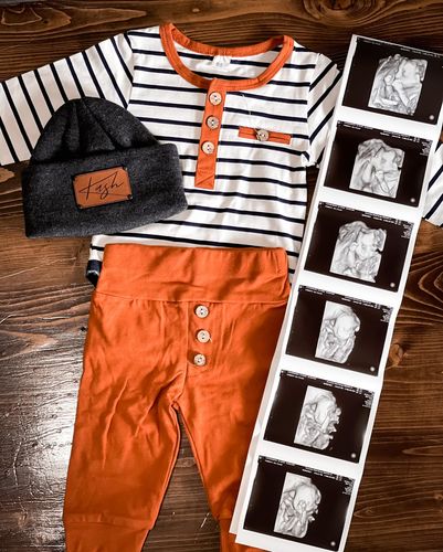 Customer photo review of Caiden Bodysuit + Pants Set | Brown