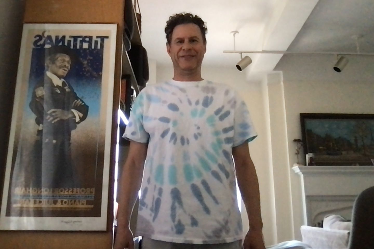 Customer photo review of Chill Vibes Spiral Tie Dye T Shirt