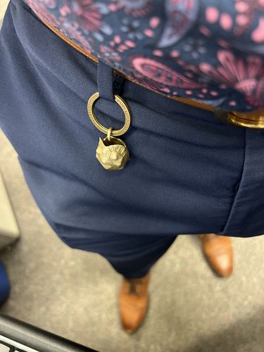 Customer photo review of Tortoise Bell Pendant | Brass