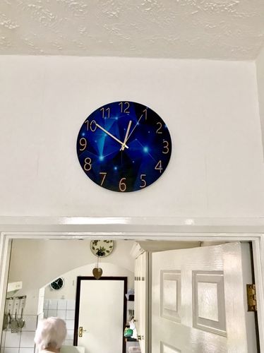 Customer photo review of Modern Visions Geometric Wall Clock