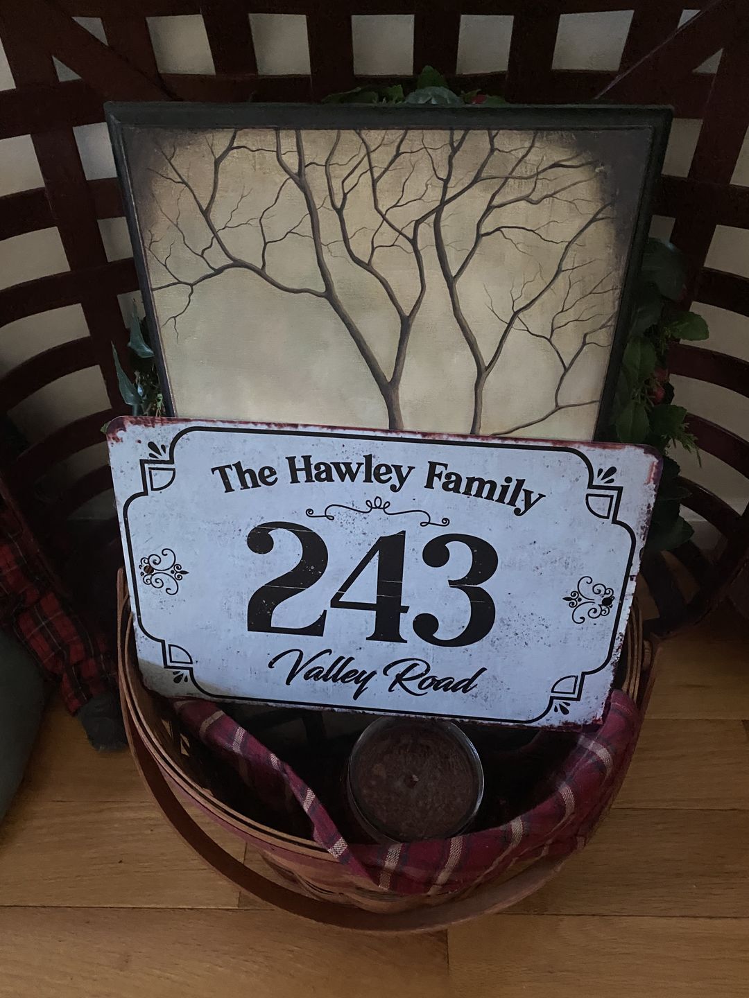 Customer photo review of Personalized - Address Plaque - Rectangular - Metal Sign