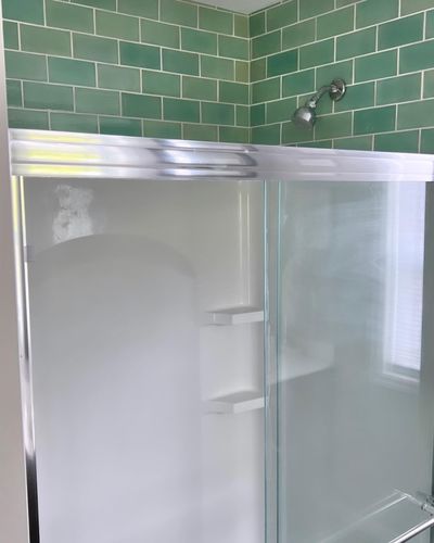 Customer photo review of 3"x6" Subway Tile - 214 Coastal Breeze