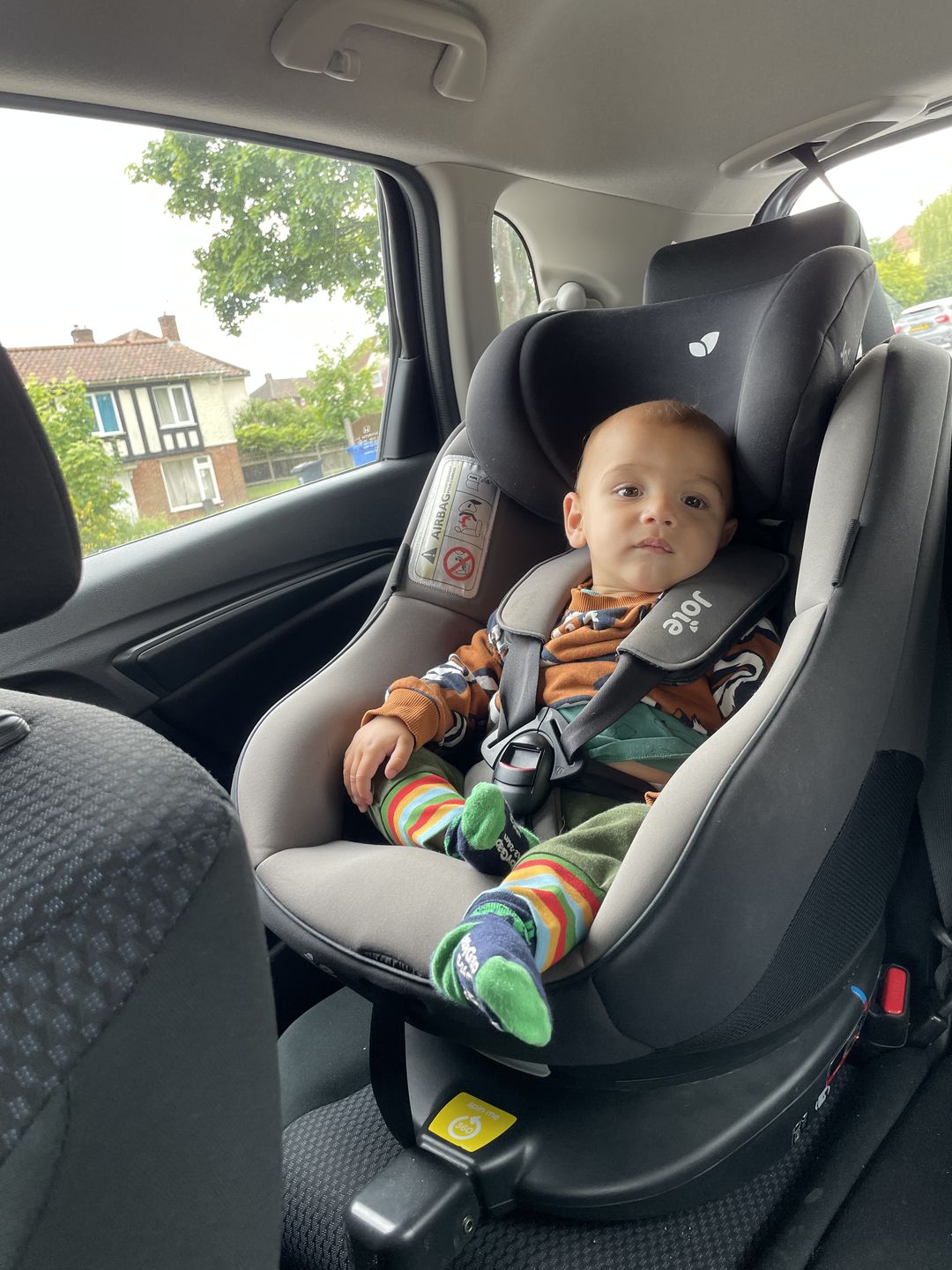 Customer photo review of Green Marl Rainbow Organic Comfy Joggers