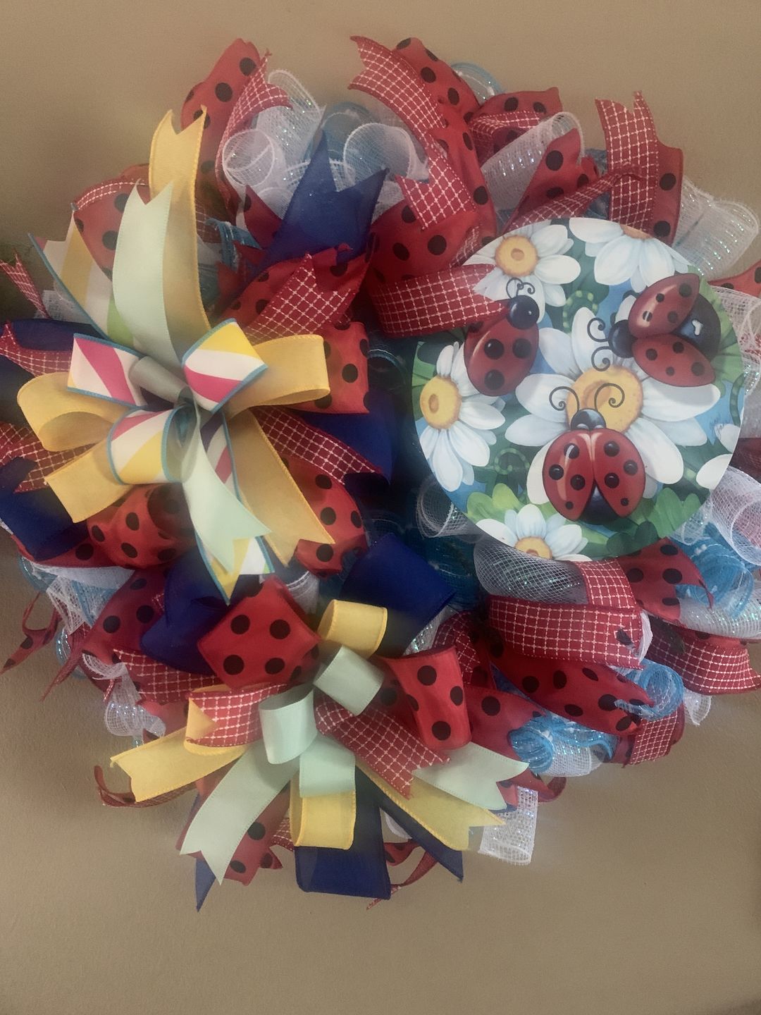 Customer photo review of Mounting Squares Bag of 100 - DECOE-002, attach a wreath sign, sign attachment