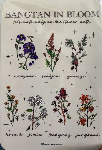 Customer photo review of BTS Bangtan In Bloom Print