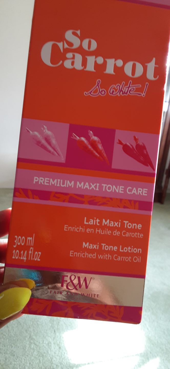Customer photo review of Fair and White So Carrot Brightening Serum 30ml / 1 fl. oz
