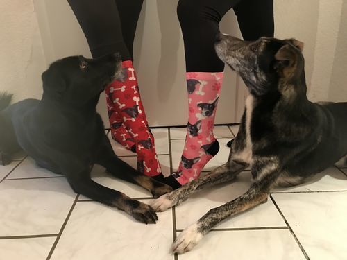 Customer photo review of Personalisierte Hundesocken