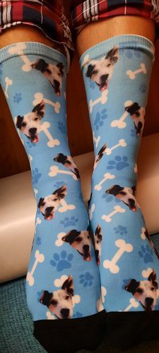 Customer photo review of Personalisierte Hundesocken