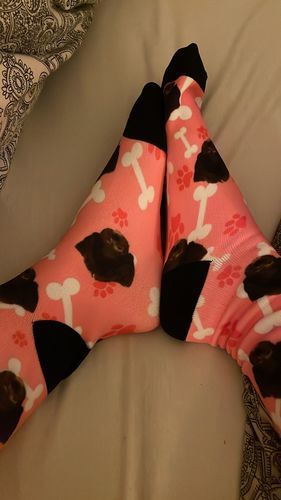 Customer photo review of Personalisierte Hundesocken