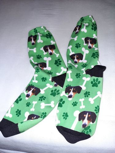 Customer photo review of Personalisierte Hundesocken