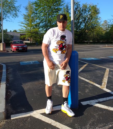 Customer photo review of Men Secure The Bag Chenille Crew Neck and Cotton Shorts Set