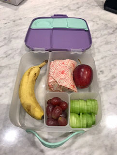 Customer photo review of b.box Bento Lunchbox  – Lilac Pop