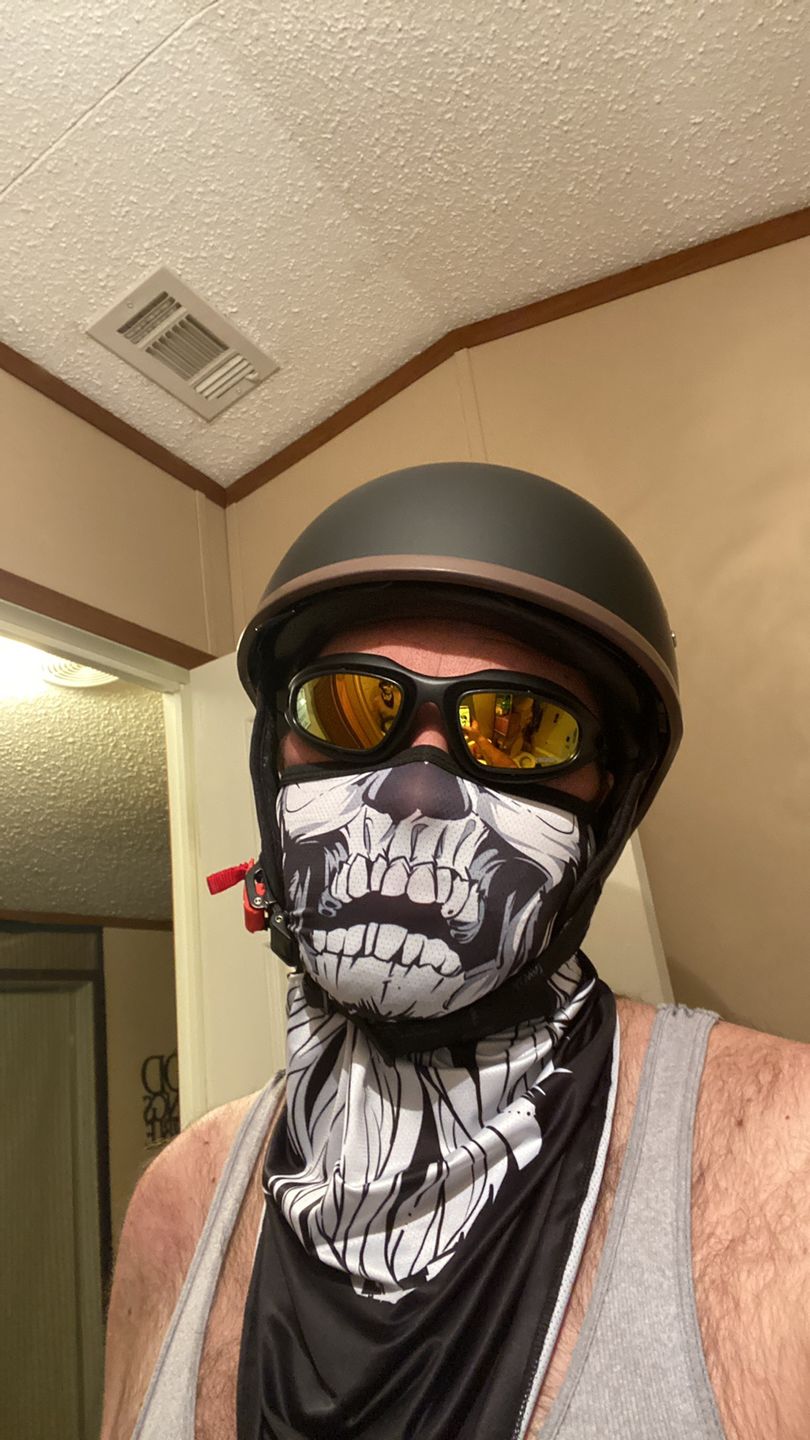 Customer photo review of TAKIZAWA Half Helmet - Curved Style