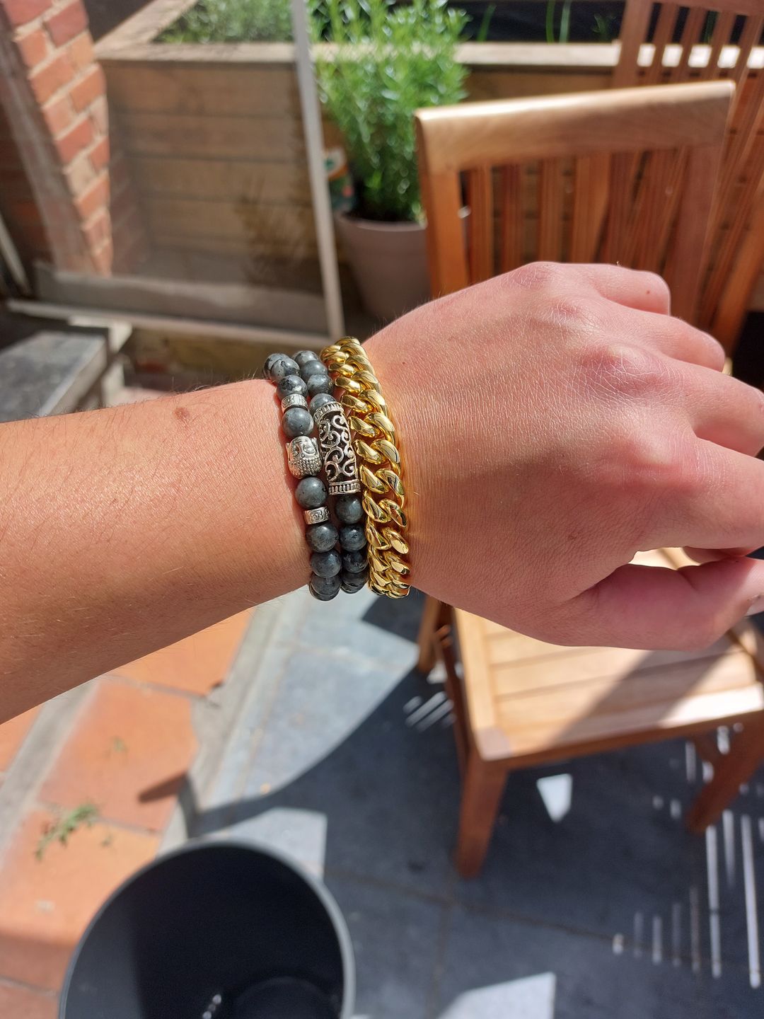 Customer photo review of CLEAN CUBANA. - 12MM 18K GOLD