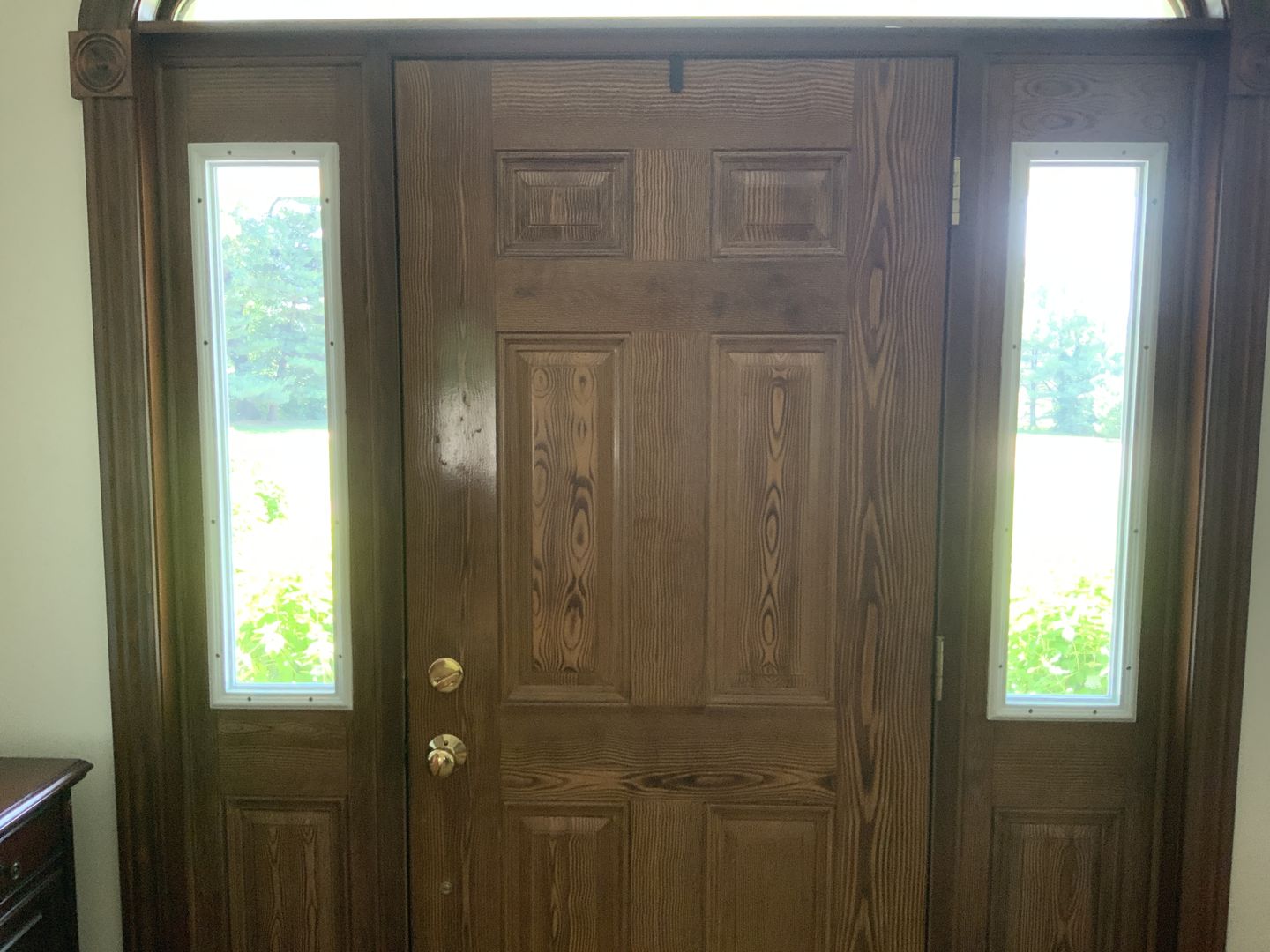 Customer photo review of Clear 1 Lite Glass and Frame Kit (Half Sidelite 8" x 36" Glass Size)