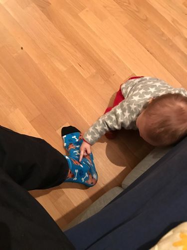 Customer photo review of Personalisierte Hundesocken
