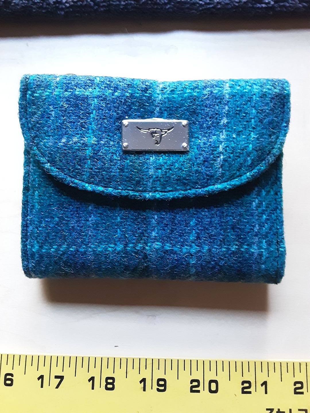 Customer photo review of Women's Harris Tweed Zip Wallet with Card Section