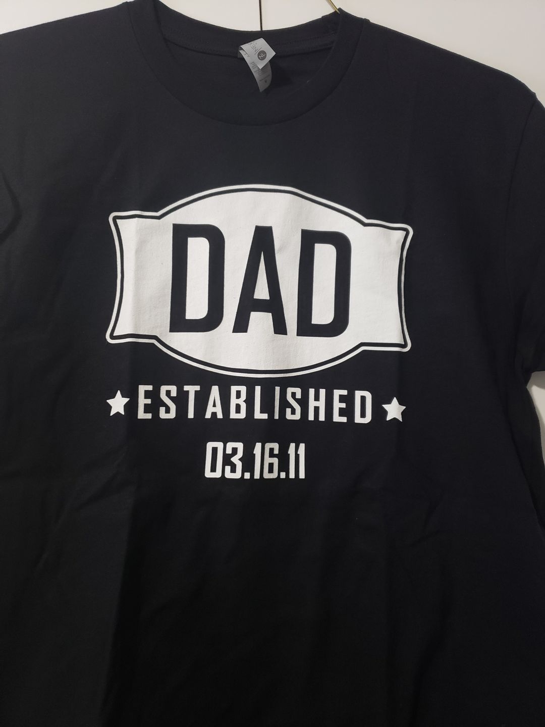 Customer photo review of Dad Established (CUSTOM) Premium Tee