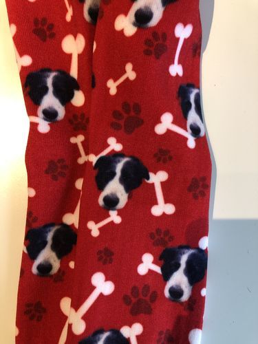 Customer photo review of Personalisierte Hundesocken