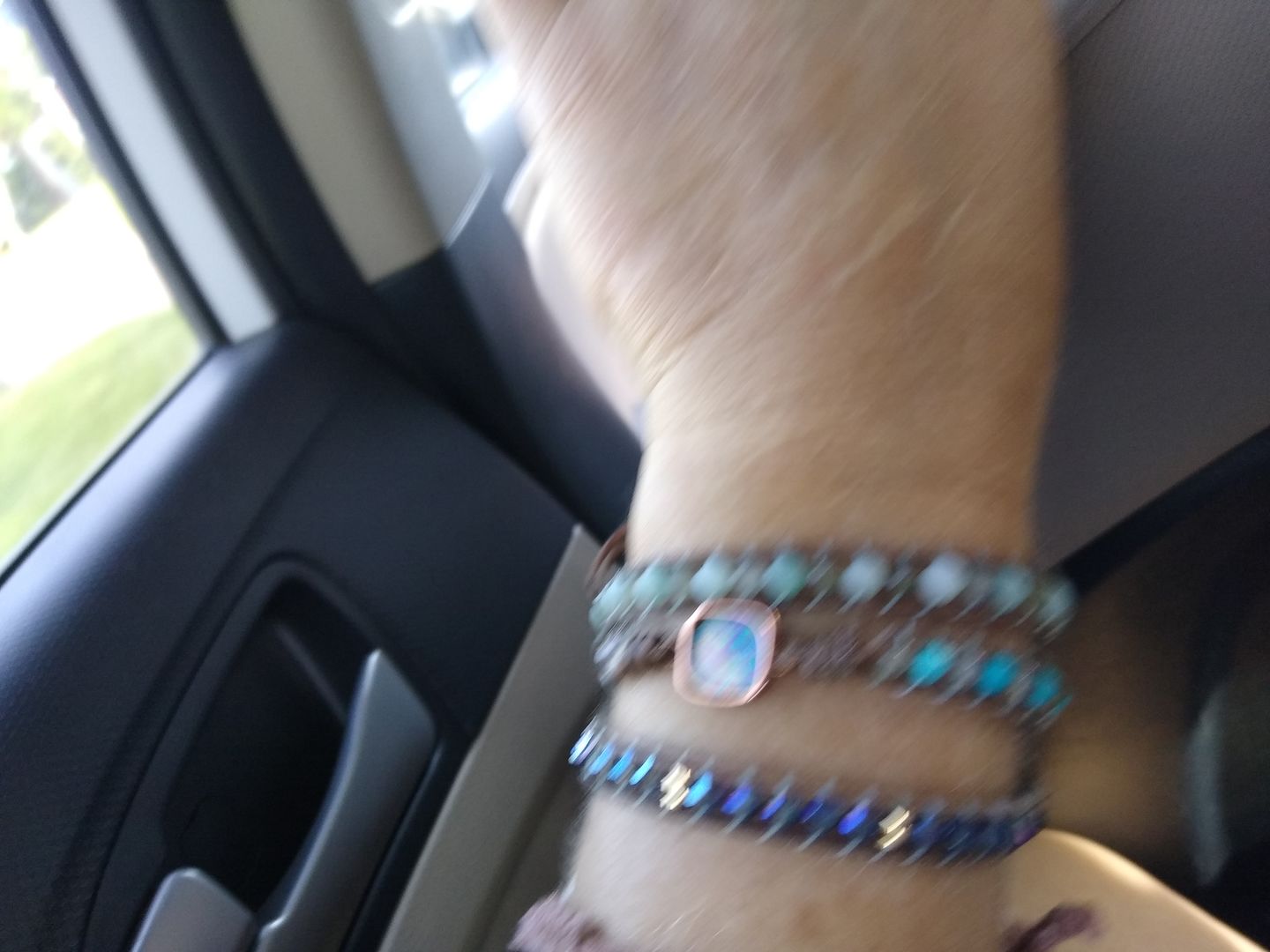 Customer photo review of Square Opal Healing Wrap Bracelet